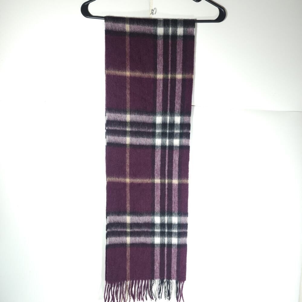 Edinburgh 100% Lambswool Marron Multicor Plaid Tartan Scarf Made In Scotland Nwt - Picture 3 of 8